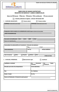 Formulario Registro de Marca